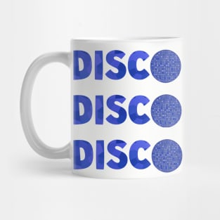 1970 RETRO Blue Disco Ball Mug